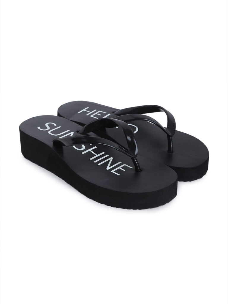 Black Heel Slipper